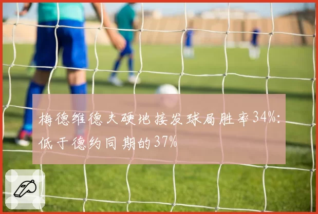 梅德维德夫硬地接发球局胜率34%：低于德约同期的37%