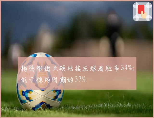 梅德维德夫硬地接发球局胜率34%:低于德约同期的37%